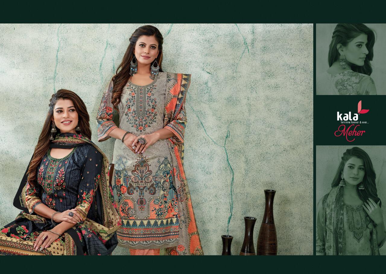 Kala Meher 8 Regular Wear Wholesale Cotton Dress Material Catalog